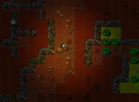 Passagem dos Rotworms: organize o combate e a volta antes de avançar.